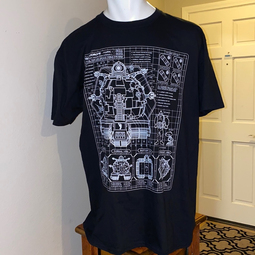 TMNT Teenage Mutant Ninja Turtles Technodrome Shirt Large Mens